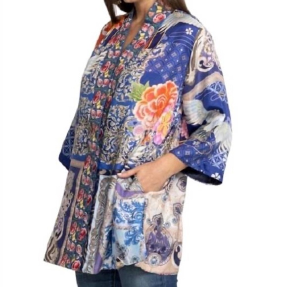 NWT JOHNNY WAS Silk REVERSIBLE Narniay Kimono KIMONO SIZE XL - Picture 4 of 13